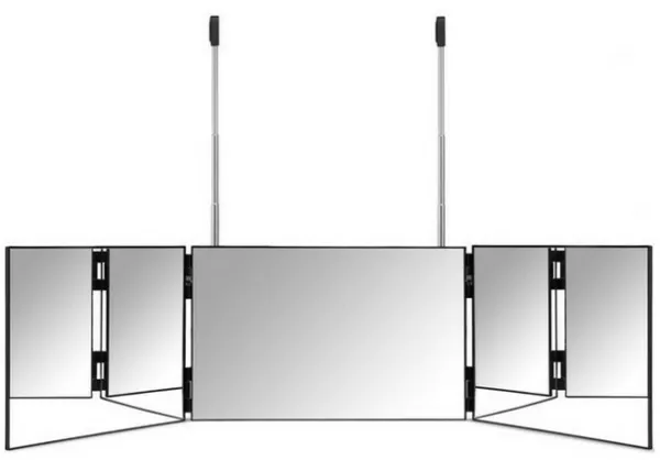 Gillian Jones - Makeup Speil 3 Fold Hanging Mirror